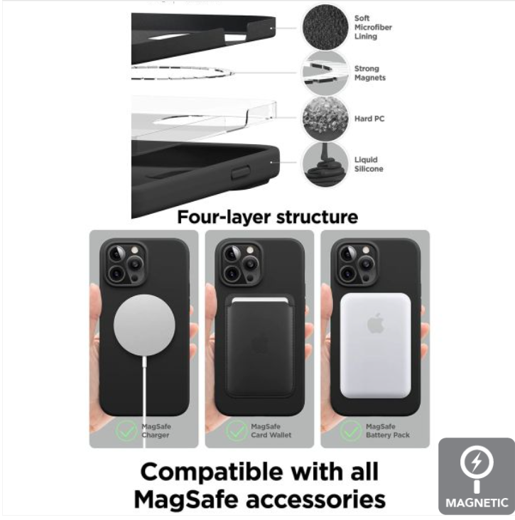 Magsafe Style Shockproof Magnetic Transparent Clear for Samsung Galaxy A55