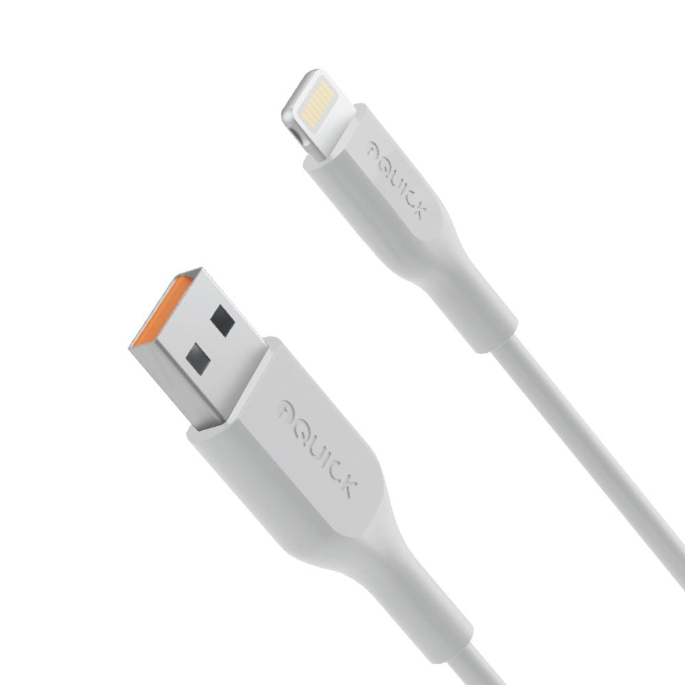 PVC USB-A to Lightning Fast Charging Cable – 1M