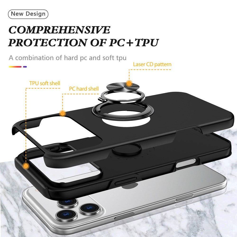 Magnetic Ring Holder Shockproof Case Cover for iPhone 17 Pro