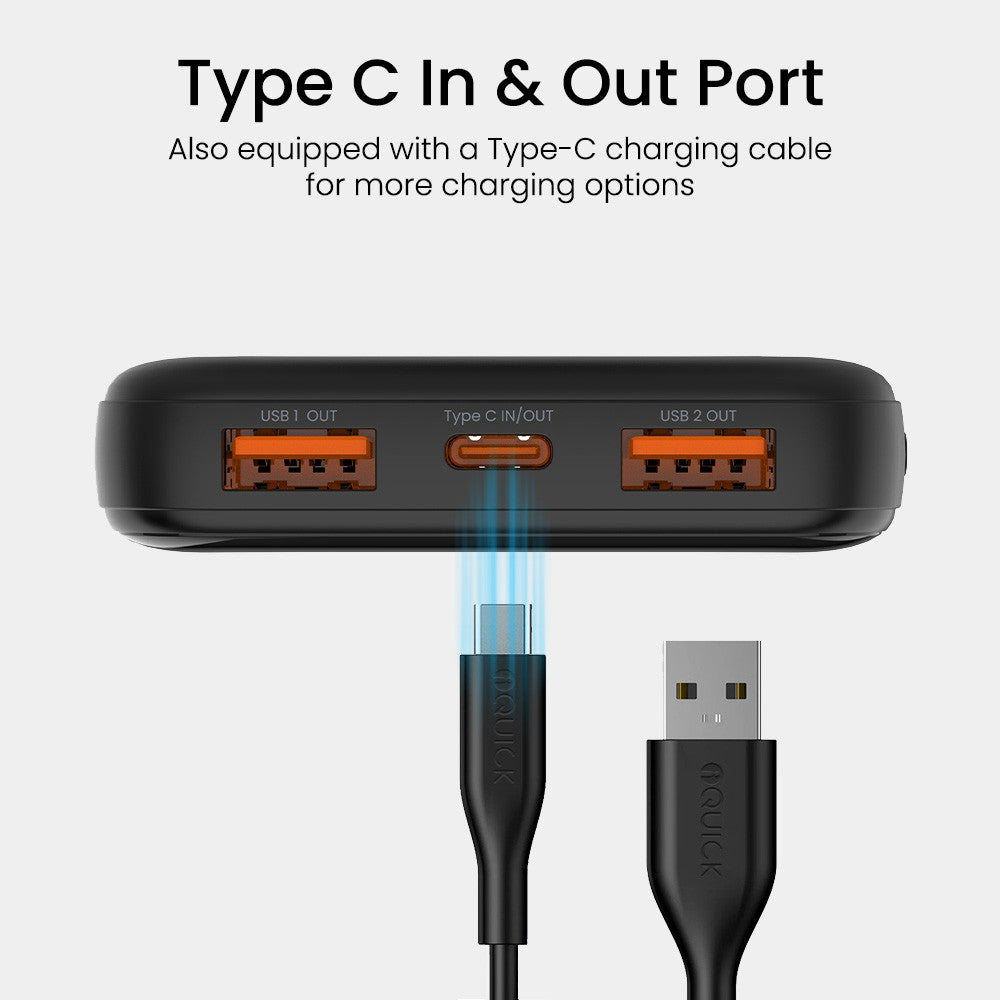 POWER SQUARE 0 – 10000mAh 22.5W Digital Display Power Bank