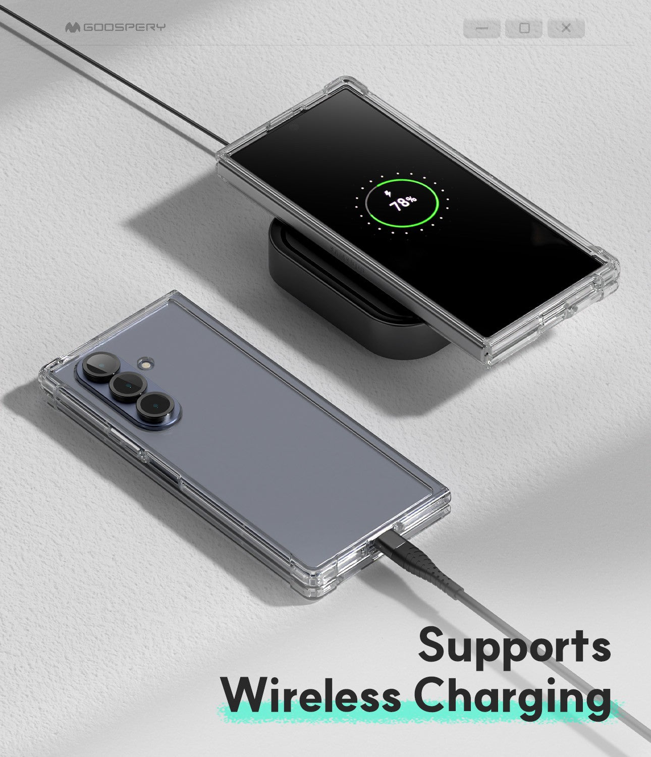 Super Protect Clear Cover Case for Samsung Galaxy Z Fold7 – Slim Transparent Shockproof Case