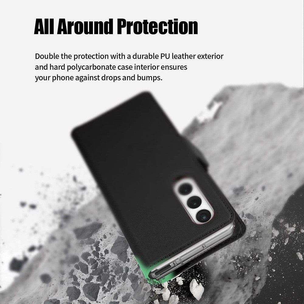 Premium Wallet Case Black for Samsung Galaxy Z Fold6