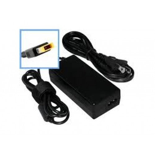 65W 20V 3.25A AC Power Adapter Charger for Lenovo Laptop – USB Yellow Slim Tip (Rectangular Connector)