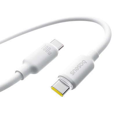 Foamed Silicone USB-C to USB-C Fast Charging Data Cable – 100W Power Delivery, 2m