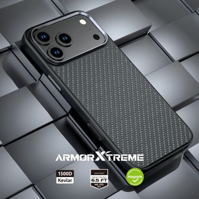 Armor Xtreme Soft TPU + 1500D Kevlar Case with MagSafe for iPhone 17 Pro Max – Shockproof Magnetic Protective Cover