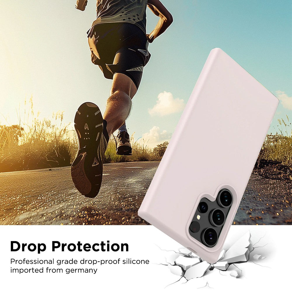 Liquid Silicone Case Cover with Magnetic Ring (Magsafe Compatible) for Samsung Galaxy S25 Ultra