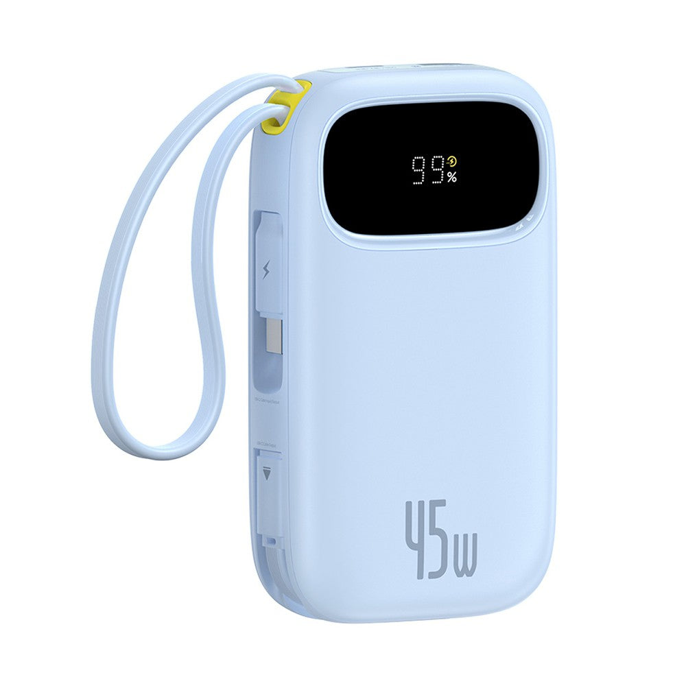 EnerFill FC31 Digital Display Power Bank – 10,000mAh, 45W Fast Charging, Dual Built-In Cables