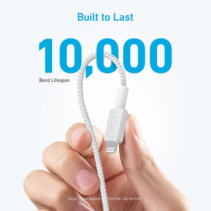 Anker 322 USB-C to Lightning Cable 1.8m / 6ft, Braided, MFi Certified