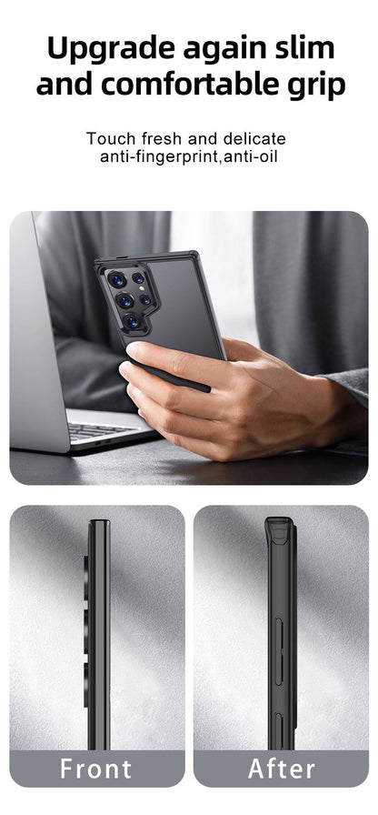 Aero Glide MagSafe Compatible Shock Proof Case for Samsung Galaxy S25 Ultra - Clear