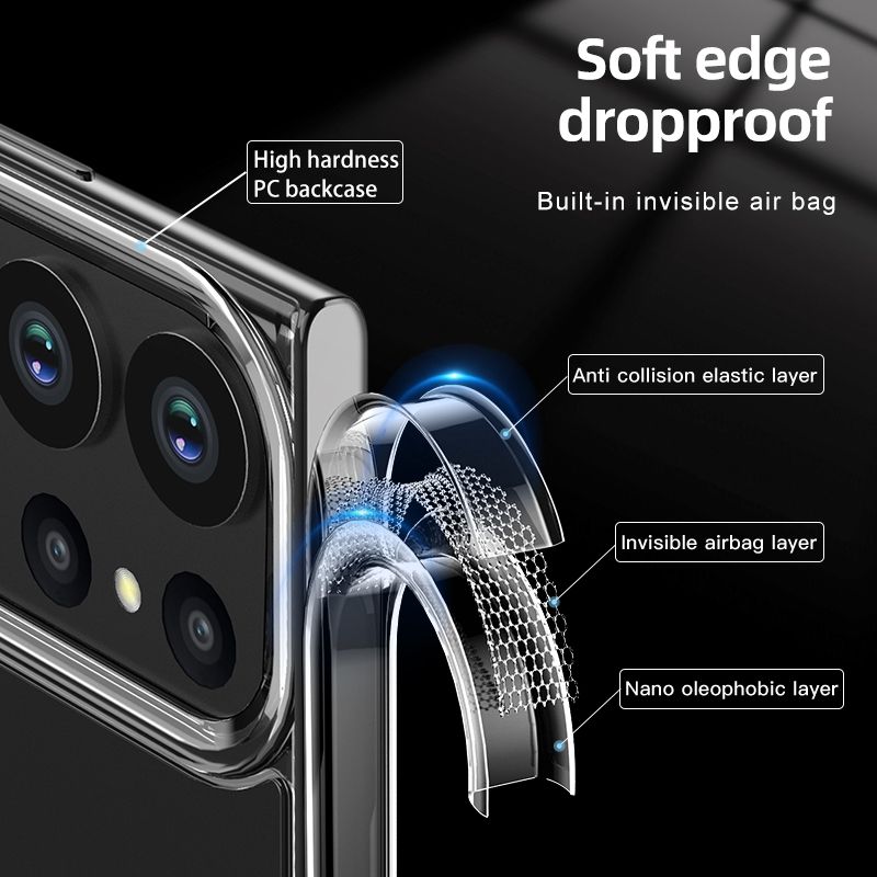 Aero Glide MagSafe Compatible Shock Proof Case for Samsung Galaxy S25 Ultra - Clear