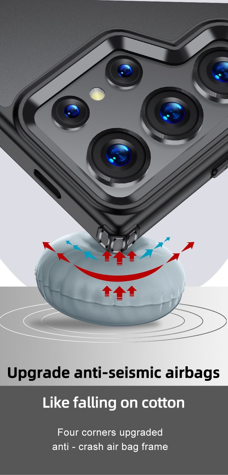 Aero Glide MagSafe Compatible Shock Proof Case for Samsung Galaxy S25 Ultra - Clear