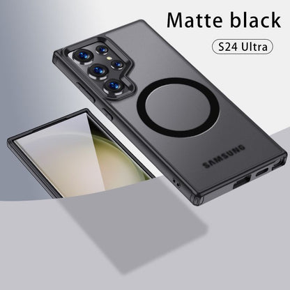Aero Glide MagSafe Compatible Shock Proof Case for Samsung Galaxy S25 Ultra - Black