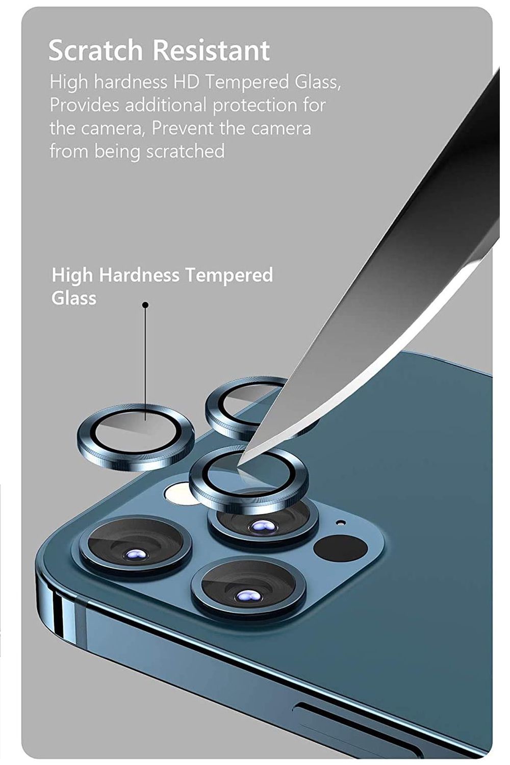 Aluminum Alloy Camera Lens Protector for Samsung Galaxy S25 Ultra - Black
