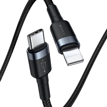 iQuick Braided USB-C to Lightning Cable | 1M Fast Charging