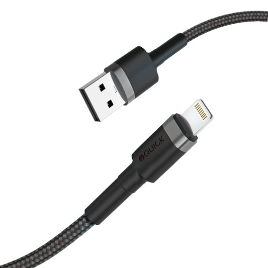 iQuick Braided Lightning to USB-A Cable | 3M Fast Charging