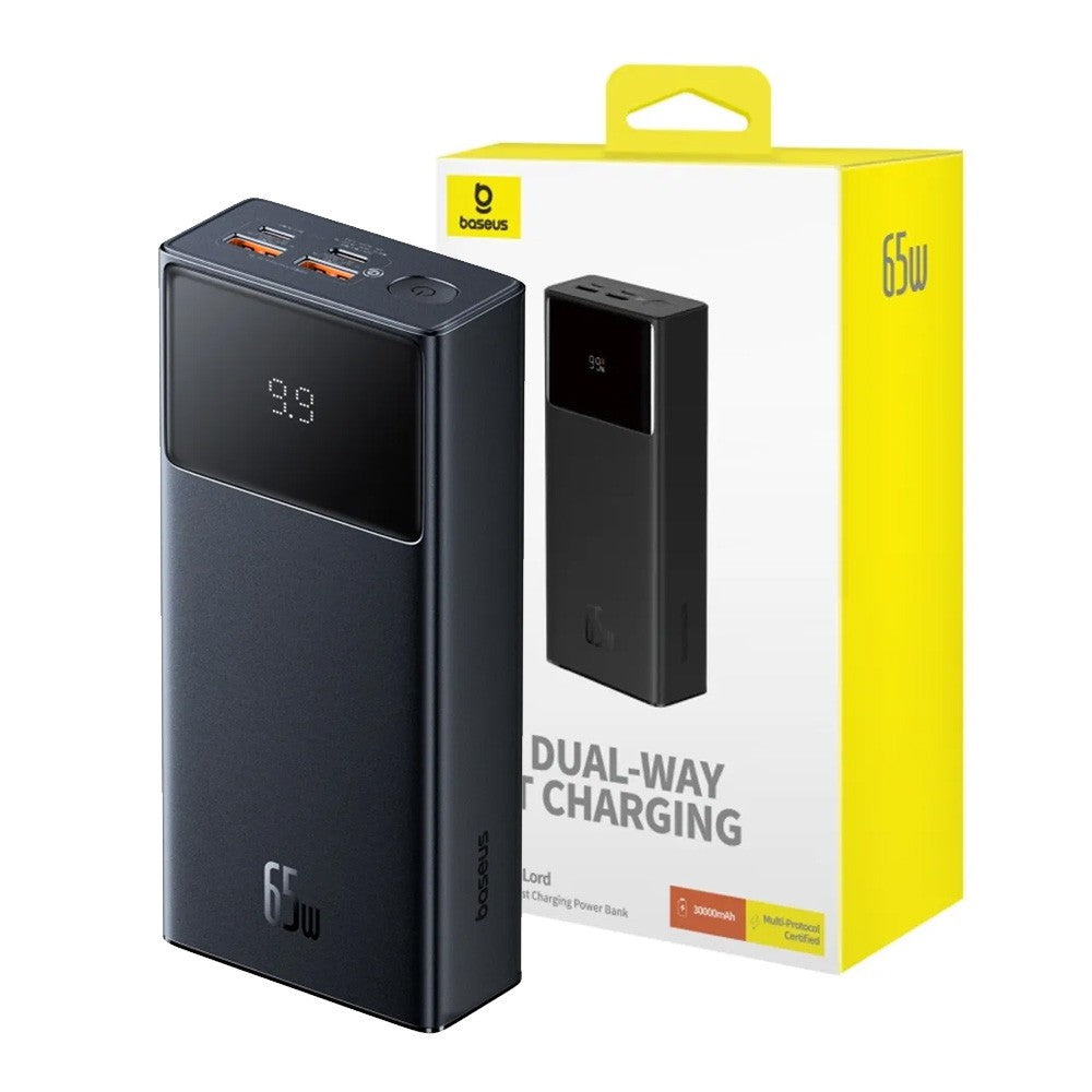 Star-Lord Digital Display Fast Charging Power Bank – 30,000mAh, 65W PD Super Fast Charge