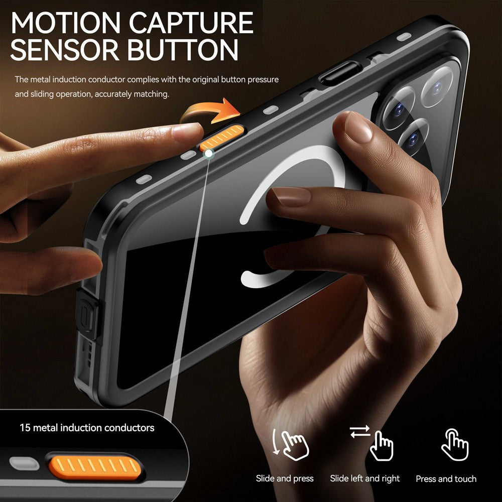Dot+ IP68 Waterproof Case Cover with Magnetic Ring for iPhone 17 Pro Max
