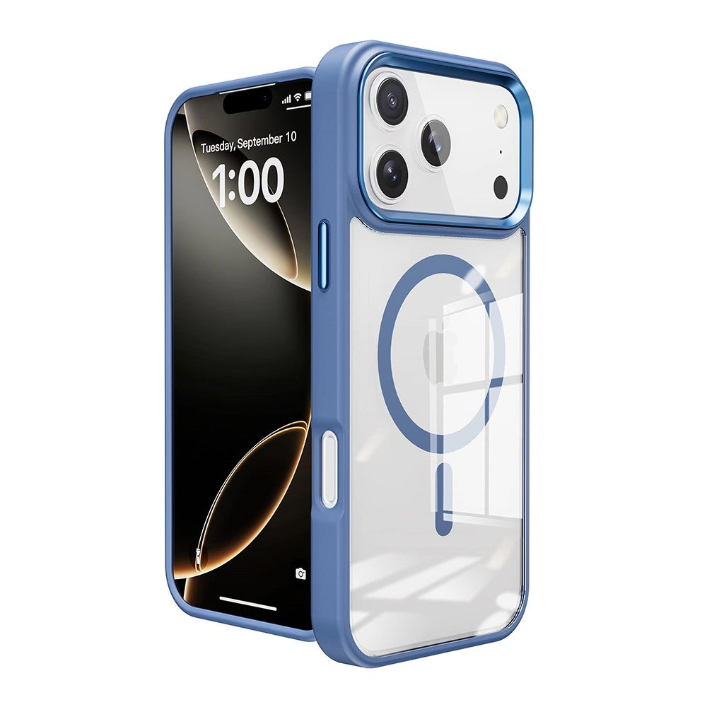 Redefine Metal Camera Lens Transparent Case Cover with Magnetic Ring for iPhone 17 Pro Max