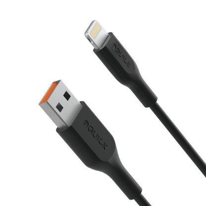 PVC USB-A to Lightning Fast Charging Cable – 1M
