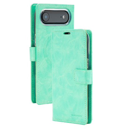Blue Moon Diary Case with Magnetic Ring – Premium Wallet Style Cover for iPhone Air
