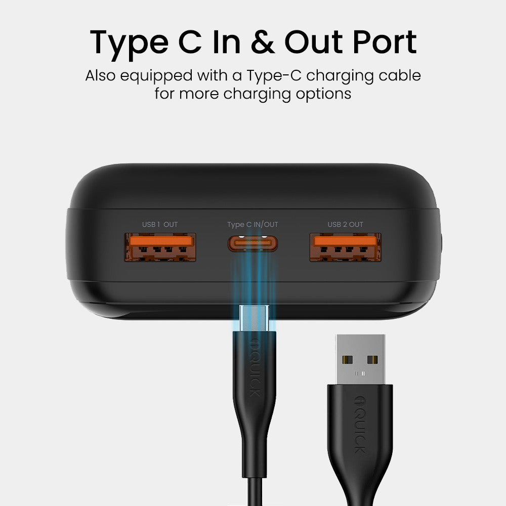 POWER SQUARE 0 Digital Display Power Bank 20000mAh 22.5W