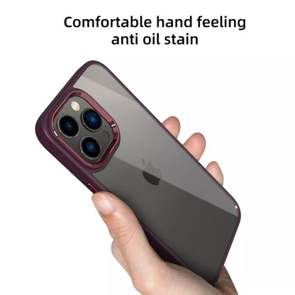 Metal Camera Lens Transparent Shockproof Case Cover – For iPhone 15