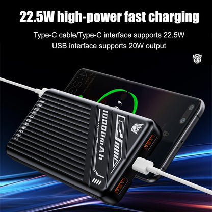Transformers TF-D28 10000mAh Powerbank – Built-In Cable