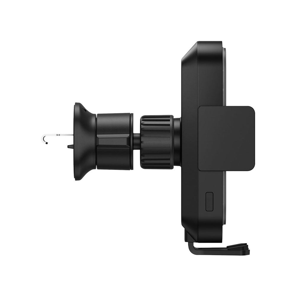 Baseus Halo Car Phone Holder with 15W Induction Wireless Charger – Air Vent Mount, Auto Alignment (SUDD000001, Black)