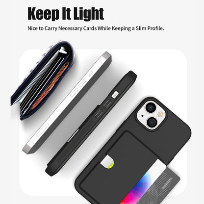 Goospery Rail 2 Card Holder Case Cover – Slim Wallet Design with Slide Card Slot for iPhone Air