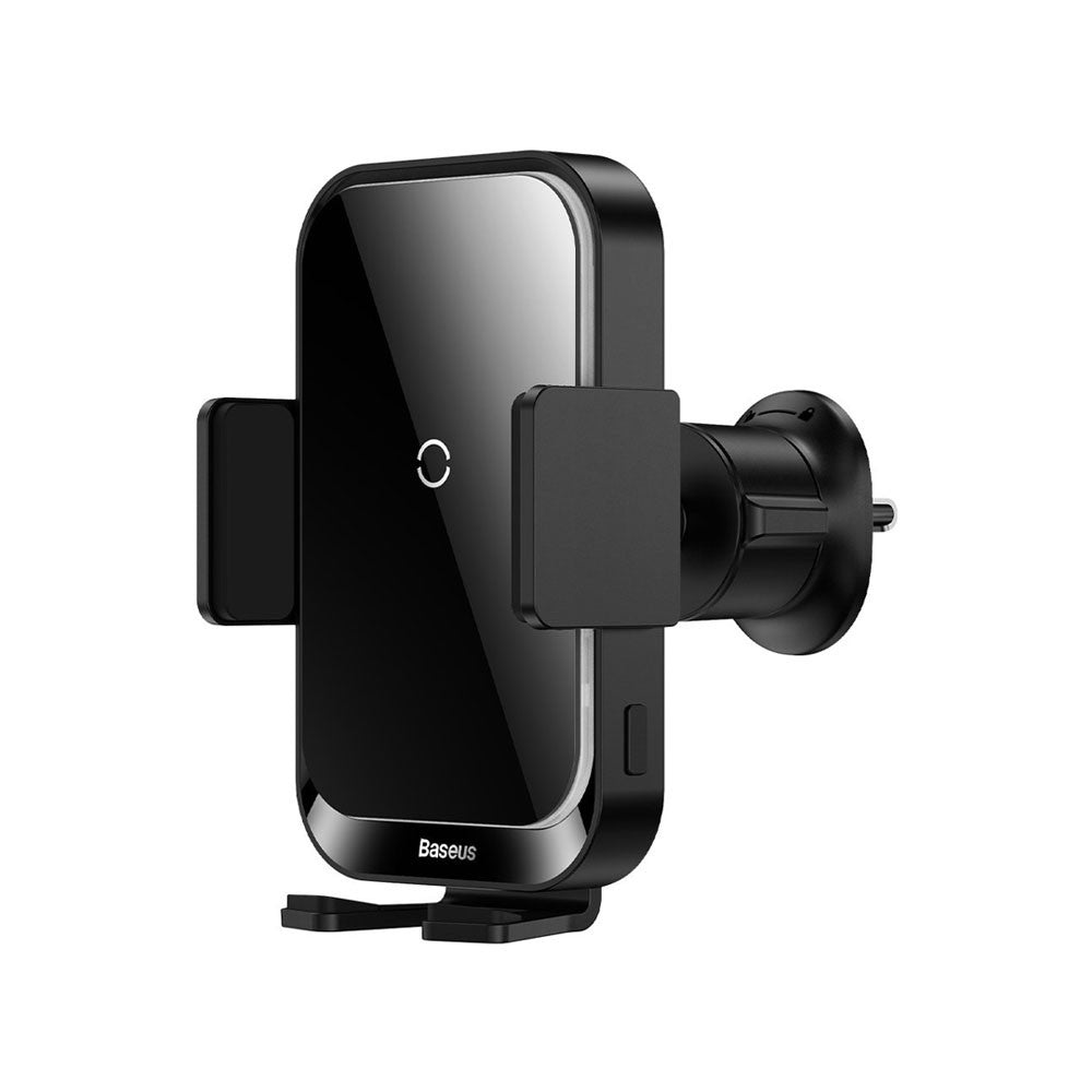 Baseus Halo Car Phone Holder with 15W Induction Wireless Charger – Air Vent Mount, Auto Alignment (SUDD000001, Black)