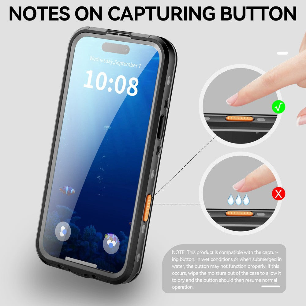 Dot+ IP68 Waterproof Case Cover with Magnetic Ring for iPhone 17 Pro Max