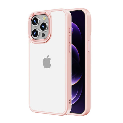 Metal Camera Lens Transparent Shockproof Case Cover – For iPhone 15