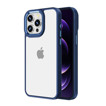 Metal Camera Lens Transparent Shockproof Case Cover – For iPhone 15