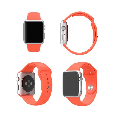Silicone Sports Watch Band for Apple Watch 42mm / 44mm / 45mm / 49mm – Soft Sport Replacement Strap