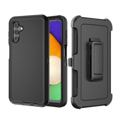 Shockproof Robot Armor Hard Case with Belt Clip for Samsung Galaxy A36 5G - Black