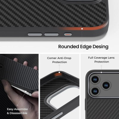 Armor Xtreme Soft TPU + 1500D Kevlar Case with MagSafe for iPhone 17 Pro Max – Shockproof Magnetic Protective Cover