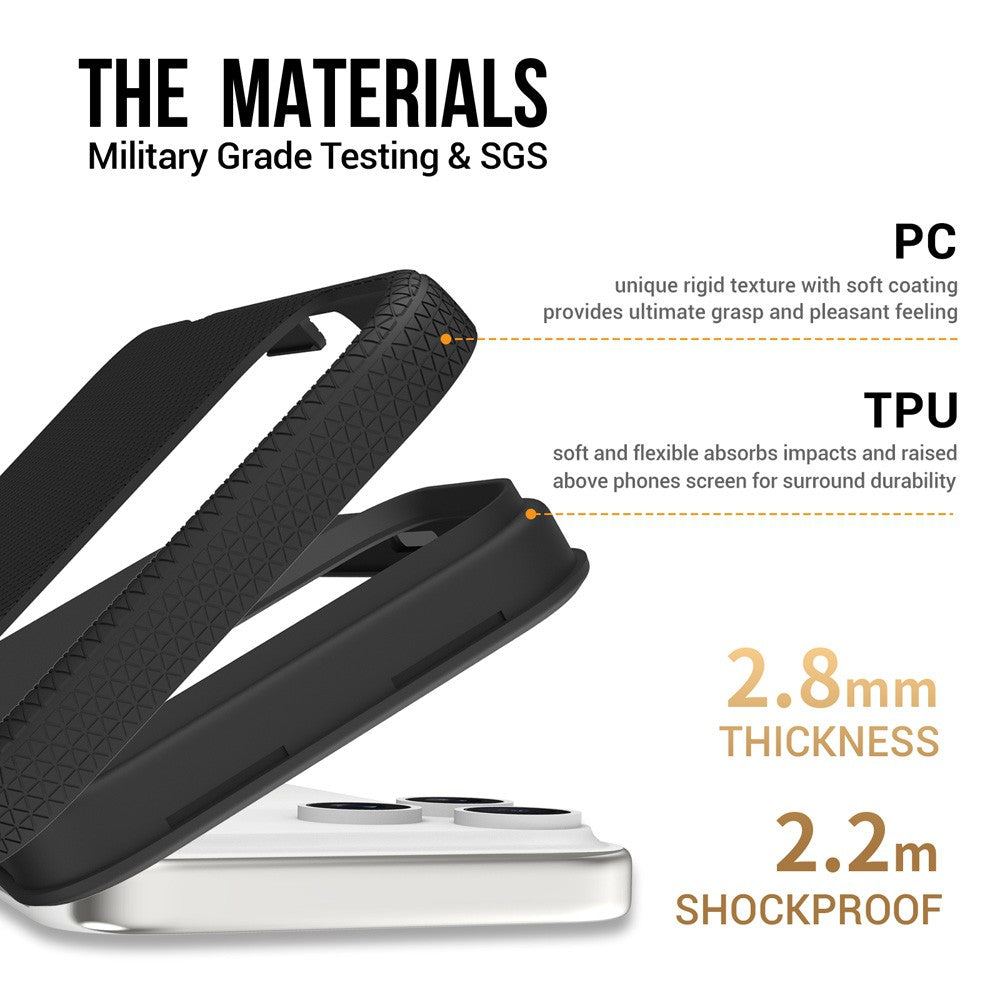 Rugged Shockproof Case Cover with Magnetic Ring for iPhone 17 Pro Max