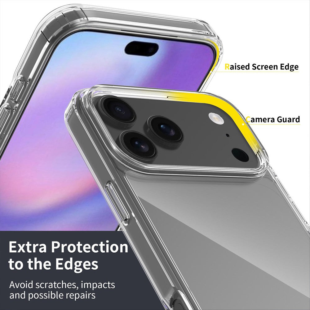 High Quality Acrylic TPU Hybrid Transparent Case for iPhone 17 Pro