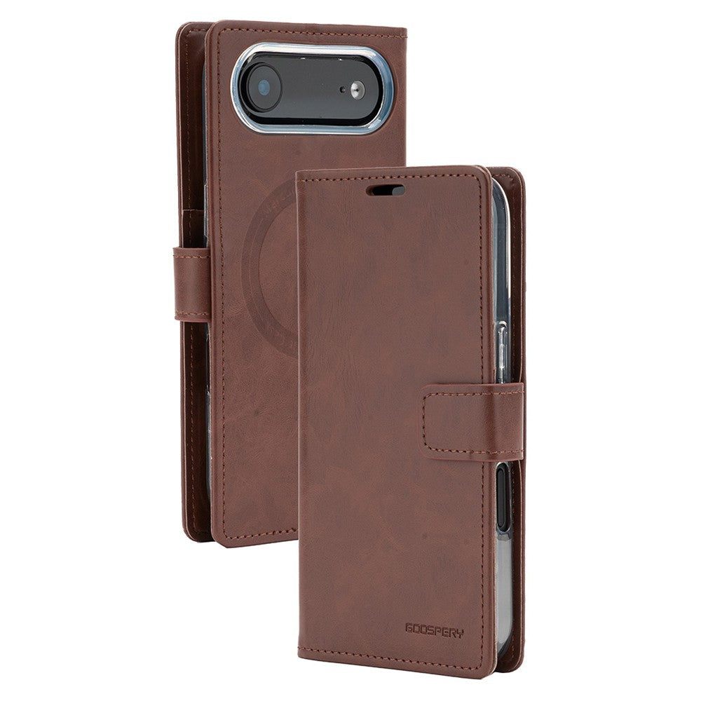 Blue Moon Diary Case with Magnetic Ring – Premium Wallet Style Cover for iPhone Air