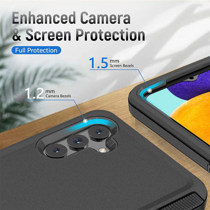 Shockproof Robot Armor Hard Case with Belt Clip for Samsung Galaxy A36 5G - Black