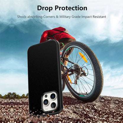 Hybrid Beatles Shockproof Case Cover with Magnetic Ring – Black For iPhone 17 Pro Max