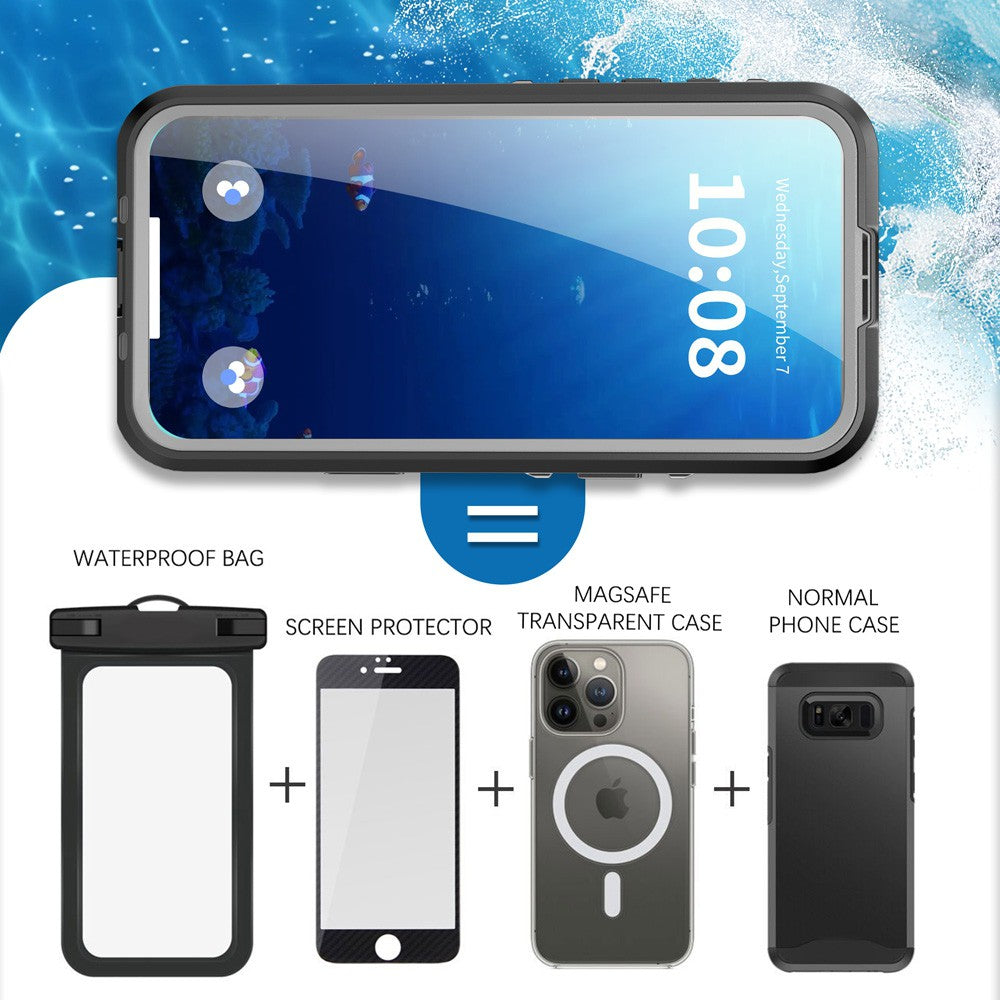 Dot+ IP68 Waterproof Case Cover with Magnetic Ring for iPhone 17 Pro Max
