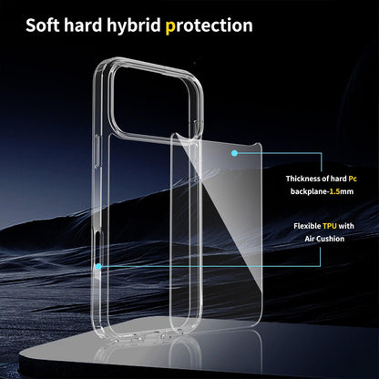 High Quality Acrylic TPU Hybrid Transparent Case for iPhone 17 Pro