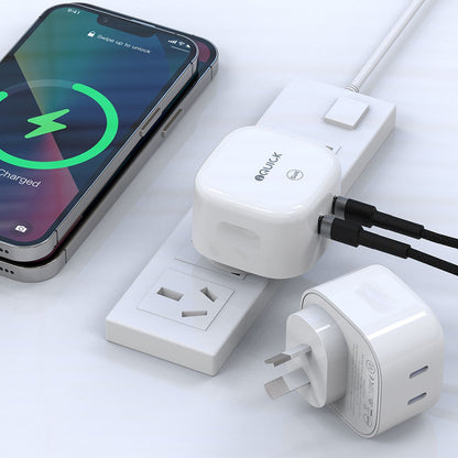 NANO Energy 1 35W USB-C Dual Ports Charging Adapter - White