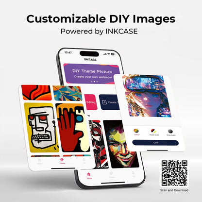 E-Ink Display Customizable Image Magnetic Case for iPhone 16 Pro