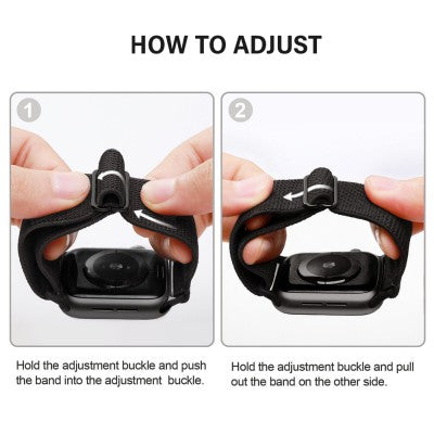 Stretchy Nylon Watch Band for Apple Watch 38mm / 40mm / 41mm – Elastic Loop Replacement Strap