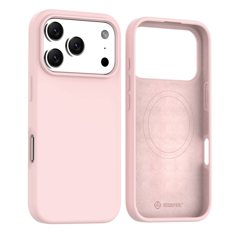 Liquid Silicone Case Cover with Magnetic Ring – For iPhone 17 Pro Max
