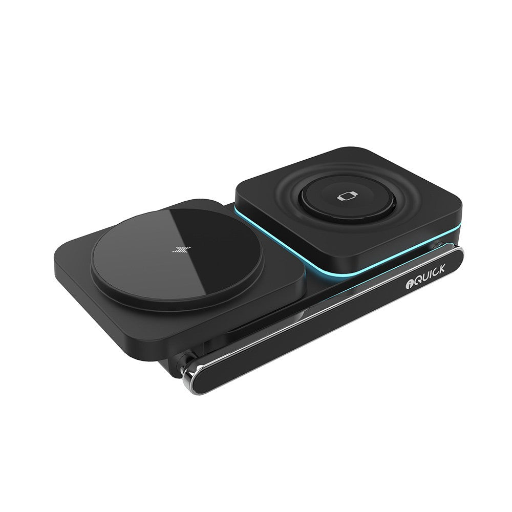 Twig T6 3-in-1 Foldable Wireless Charger Stand – Fast Wireless Charging for Apple Watch, iPhone & All Qi Devices