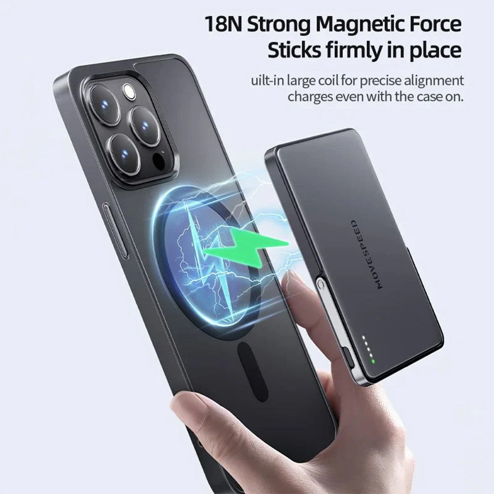 YSPBS05Pro Wireless Power Bank 5000mAh with Foldable Stand – CCC Certified Fast Charging Portable Charger