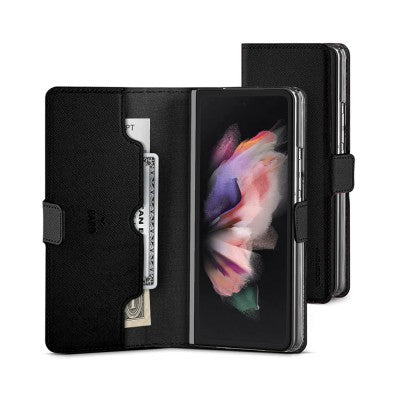 Premium Wallet Case Black for Samsung Galaxy Z Fold6